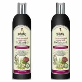 2 x Balsam No 3 Przeciw Wypadaniu Włosów 550 ml - Agafji