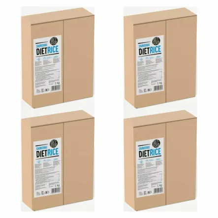 4 x Makaron Konjac Rice 1 kg Diet Food - Makaronik Keto w kształcie Ryżu 1000 g