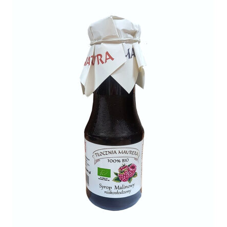 Syrop Malinowy Niskosłodzony Bio 300 ml - Tłocznia Maurera - WYPRZEDAŻ
