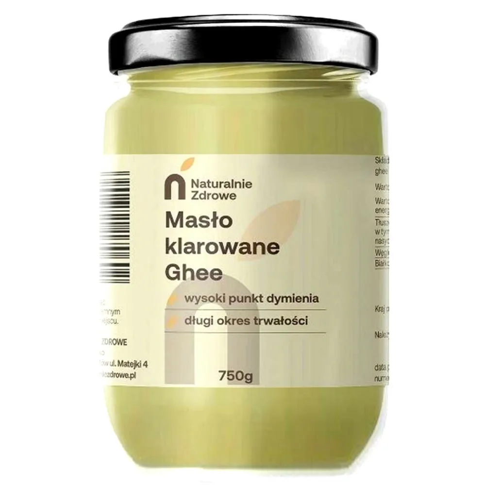 Masło Klarowane Ghee Naturalne 750 g - Naturalnie Zdrowe