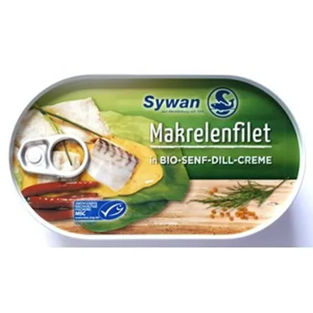 Filety Z Makreli w Bio Sosie Musztardowo-Koperkowym 200 g Sywan - Wyprzedaż