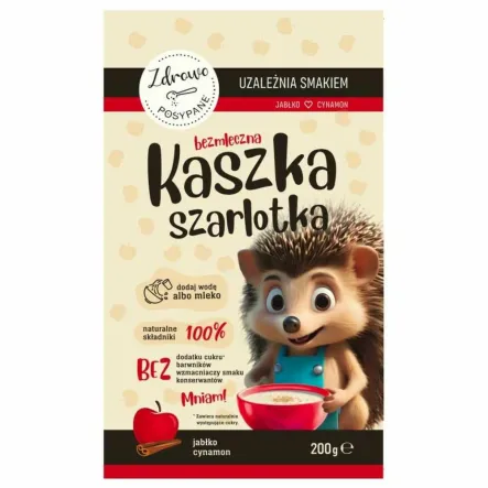 Kaszka Szarlotka Bezmleczna 200 g - Zdrowo Posypane