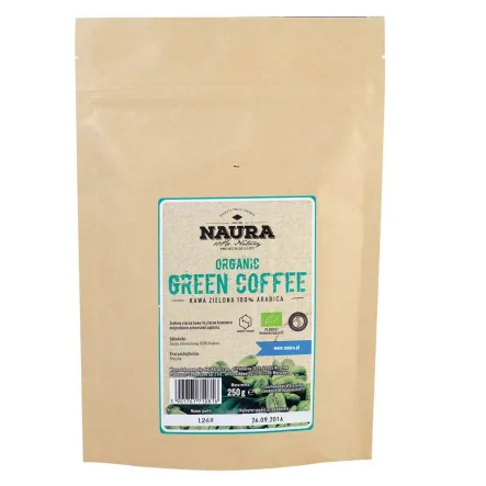 Kawa Zielona Arabica 100% Bio 250g Naura
