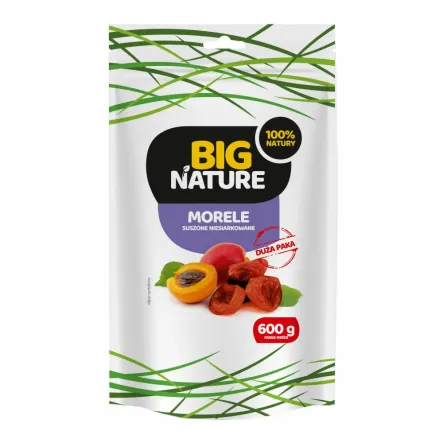 Morela Suszona Niesiarkowana 600 g - Big Nature