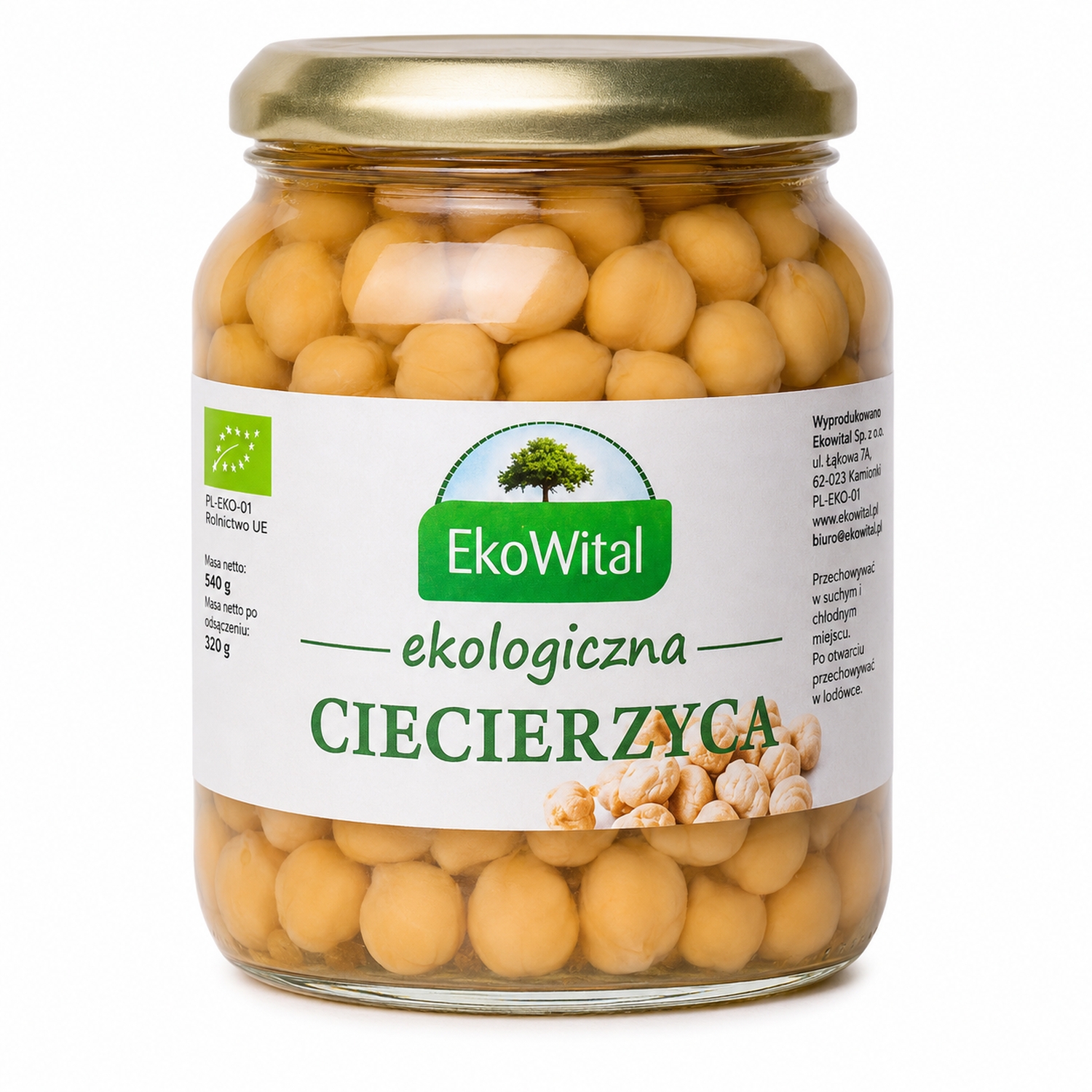 Ciecierzyca w Zalewie Bio 680 g (415 g) - Ekowital