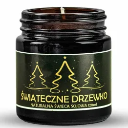 Naturalna Świeca Sojowa ŚWIĄTECZNE DRZEWKO 120 ml - Vitafarm