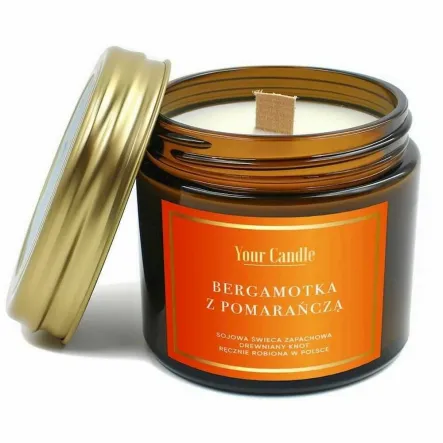 Świeca Sojowa Zapachowa Bergamotka z Pomarańczą 120 ml - Your Candle