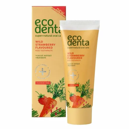 Pasta do Zębów dla Dzieci Truskawka Marchew 75 ml - ECODENTA