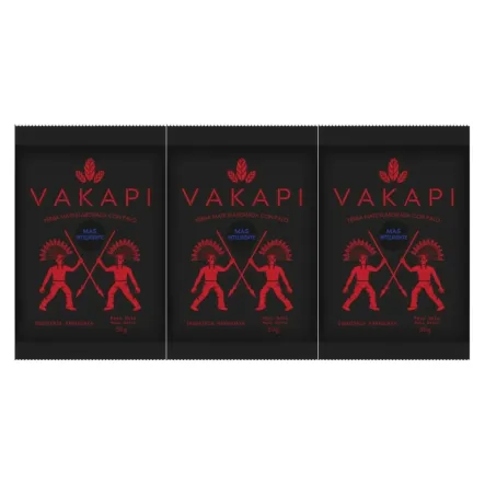 3 x Yerba Mate Vakapi Mas Inteligente 50 g