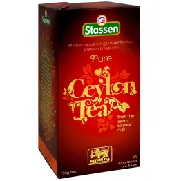Herbata Czarna Cejlońska Pure Ceylon w Saszetkach 50 g (25 x 2 g) - Stassen