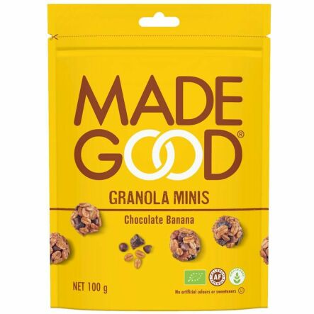 Granola Kulki z Czekoladą i Bananem Bezglutenowe Bio 100 g - Made Good