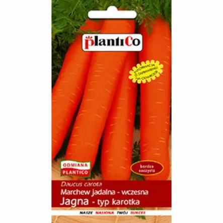 Nasiona do Wysiewu Marchew Jadalna Jagna - Typ Karotka 5 g - Plantico (data: 30.12.2025)