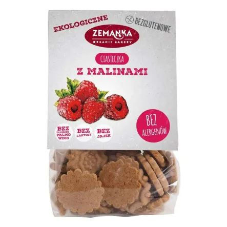 Ciasteczka Malinowe Bezglutenowe Bio 100 g Zemanka