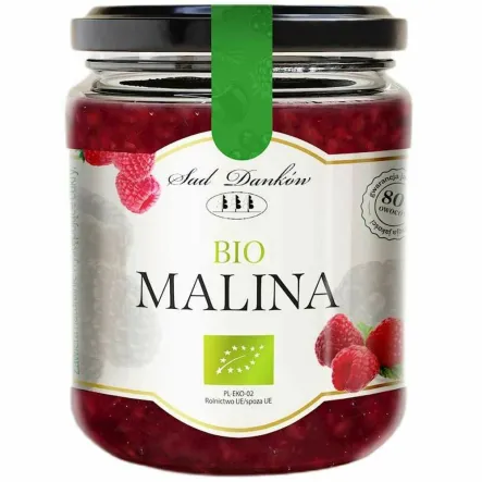 Malina Bez Dodatku Cukru Bio 260 g - Sad Danków