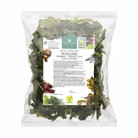 Algi Morskie Suszone Wakame Bio 100 G Torebka Porto Muinos