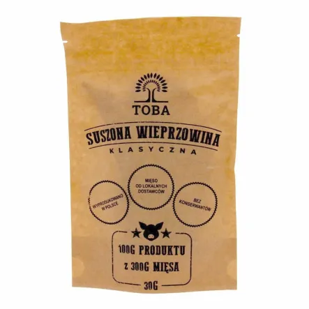 Suszona Wieprzowina Klasyczna 30 g - TOBA