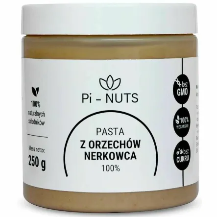 Pasta z Orzechów Nerkowca 100% 250 g - Pi-Nuts