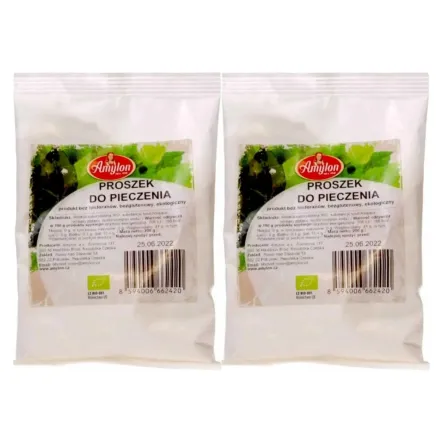 2 x Proszek do Pieczenia Bezglutenowy Bio 200 g - Amylon
