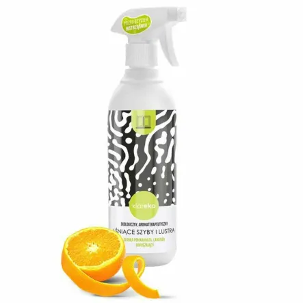 Lśniące Szyby i Lustra Słodka Pomarańcza i Lawenda 500 ml - KLAREKO