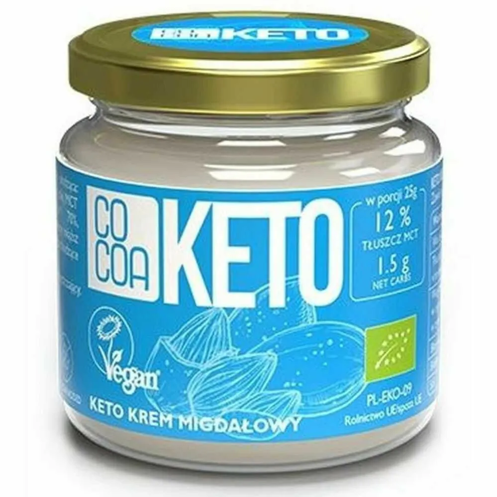 Krem Migdałowy Keto Bez Dodatku Cukru Bio 200 G - Cocoa