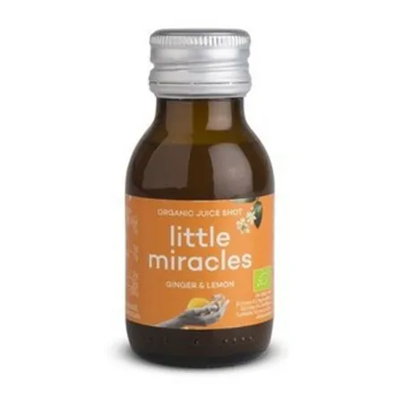 Shot Owocowy Imbir Cytryna Bio 60 ml Little Miracles 