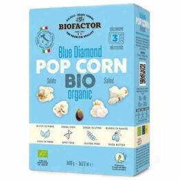 Popcorn do Mikrofali Niebieski Solony BIO 270 g - Biofactor