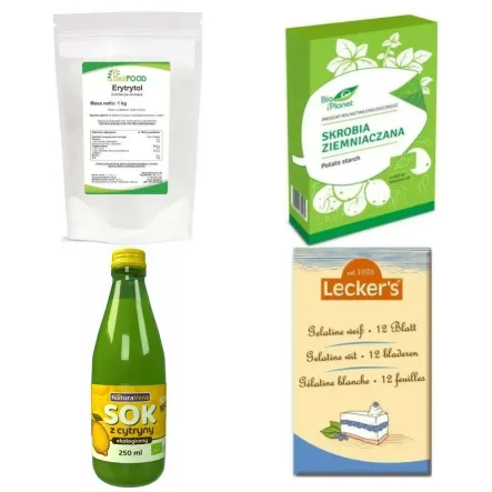 Zestaw do Przygotowania Domowej Frużeliny Bez Dodatku Cukru z Żelatyną - Frużelina