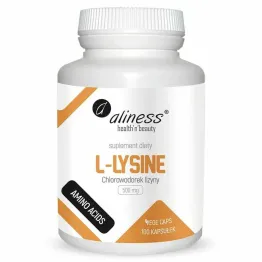 L-Lysine Chlorowodorek Lizyny 500 mg 100 Kapsułek Vege - Aliness