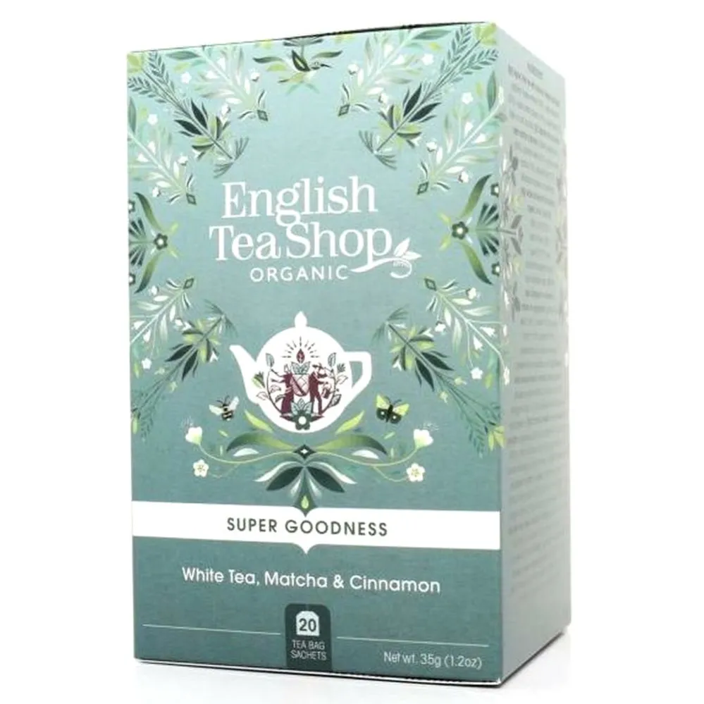 Herbata Biała Cynamon, Matcha i Imbir Bio 35 g (20x 1,75 g) - English Tea Shop