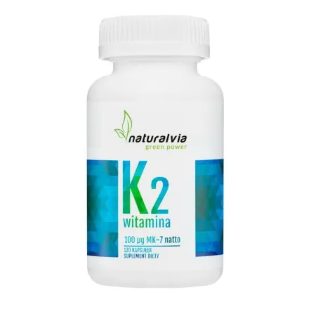 Witamina K2 MK-7 z Natto 120 Kapsułek Naturalvia
