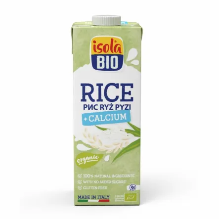 Napój Ryżowy z Wapniem Bezglutenowy Bio 1 l  Isola Bio