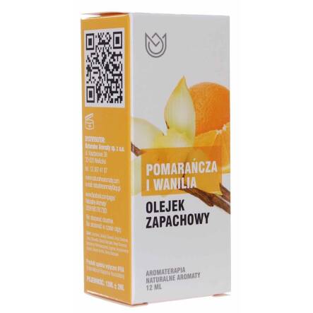 Olejek Zapachowy Pomarańcza i Wanilia 12 ml Naturalne Aromaty
