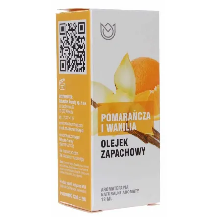 Olejek Zapachowy Pomarańcza i Wanilia 12 ml Naturalne Aromaty