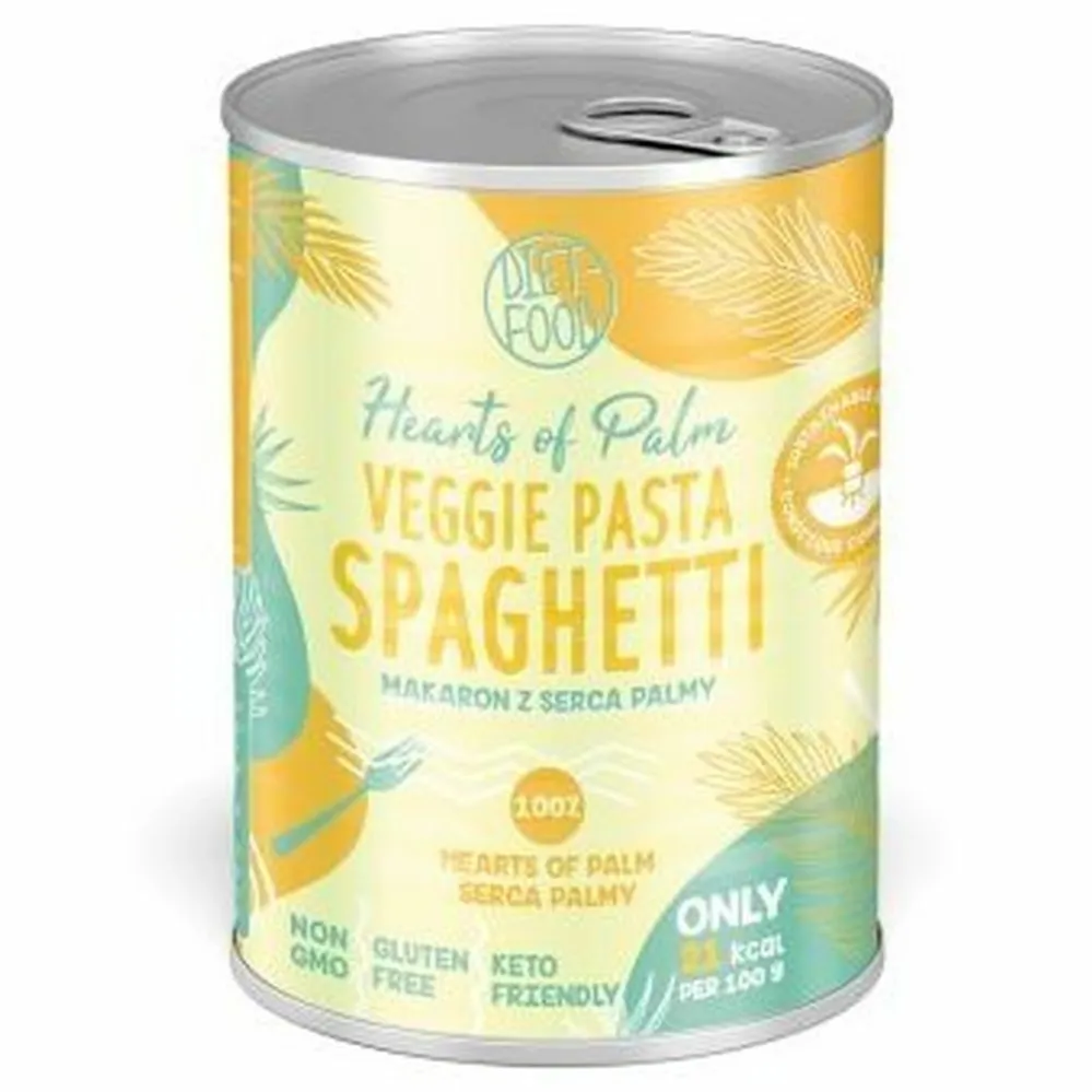 Keto Makaron Spaghetti  z Serca Palmy Puszka 400 g (220 g) - Diet-Food