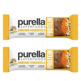2 x Baton Proteinowy Waniliowa Stracciatella 45 g - Purella