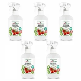 5 x Naturalny Płyn do Mycia Warzyw i Owoców 0,5 l - Laveco