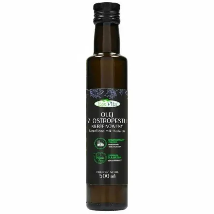 Olej z Ostropestu Tłoczony na Zimno Nierafinowany 500 ml - Eoovita