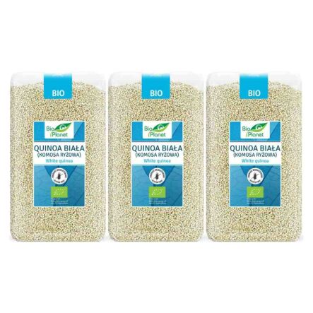 Zestaw 3 x Quinoa Biała (Komosa Ryżowa) Bio 1 kg - Bio Planet