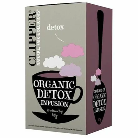 Herbatka Hibiskus, Pokrzywa, Lukrecja (Detox) Bio 40 g (20x 2 g) - Clipper