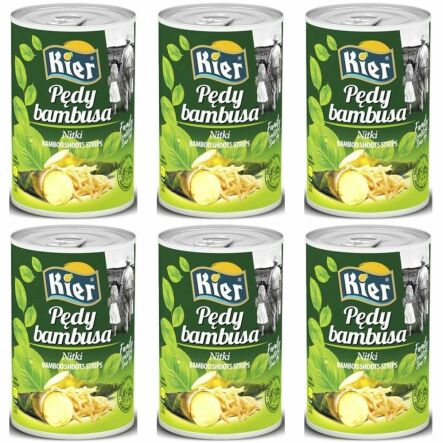 6 x Pędy Bambusa 400 g (200 g) - Kier