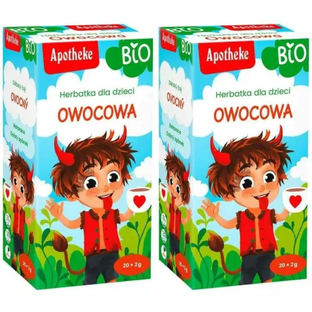 2 x Herbatka Dla Dzieci Owocowa Bio 40 g (20 x 2 g) - Apotheke