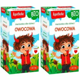 2 x Herbatka Dla Dzieci Owocowa Bio 40 g (20 x 2 g) - Apotheke