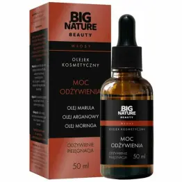 Olejek Kosmetyczny Moc Odżywienia do Włosów (Olej Marula, Olej Arganowy, Olej Moringa) 50 ml - Big Nature (data: 31.05.2026)
