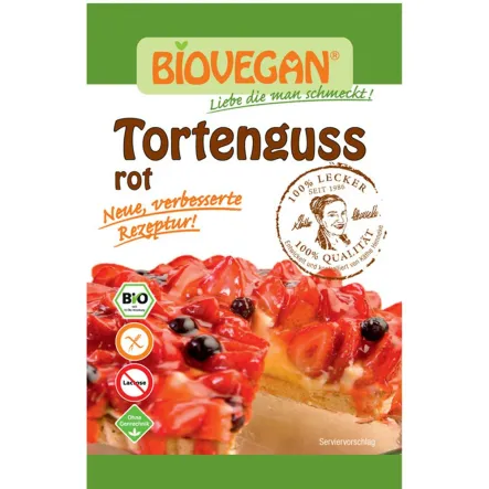 Biovegan Czerwona Polewa Do Tortów Bio 13 G