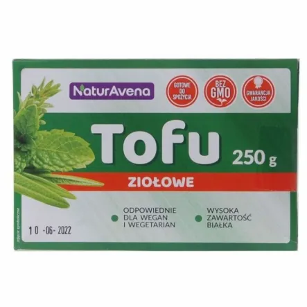 Tofu Kostka Ziołowe 250 g - NaturAvena
