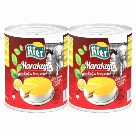 2 x Marakuja Pulpa Bez Pestek 825 g - Kier