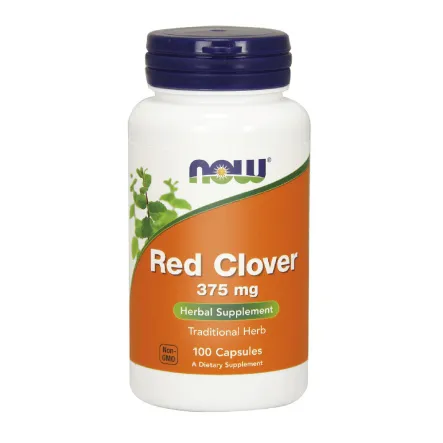 Red Clover 375 mg 100 Kapsułki Now - Wyprzedaż