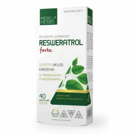 Resweratrol Forte 500 mg 40 Kapsułek - Medica Herbs