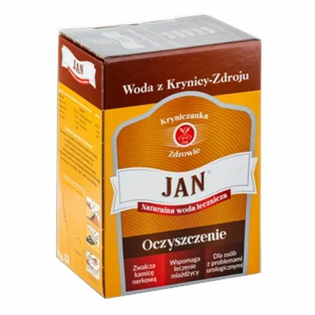 Woda Lecznicza w Kartonie Jan Oczyszczenie 5 l Krynica
