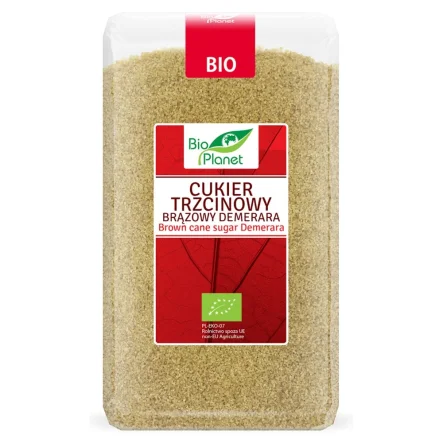 Cukier Trzcinowy Brązowy Bio 1 kg - Bio Planet